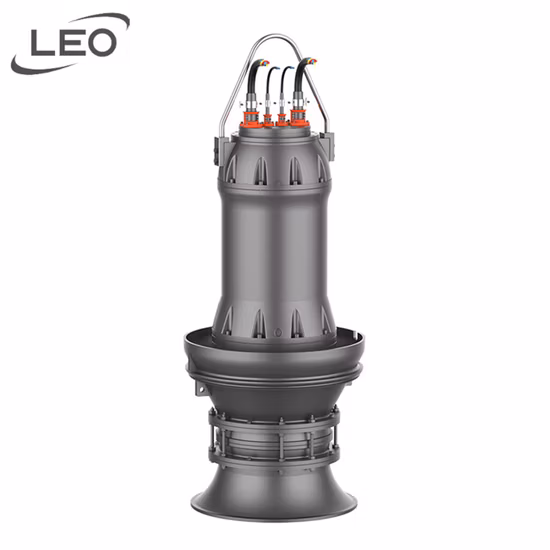 Bomba de agua de flujo axial sumergible vertical eléctrica industrial de alta presión para proyectos de desvío de agua